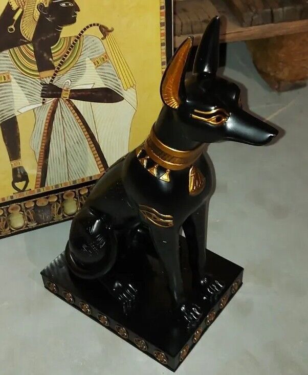 Anubis Figur MC 9294 ägyptischer Hund 37 cm hoch