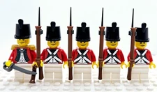 British Colonial American Legion Infantry Soldiers made w/ real LEGO® Minifigure