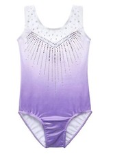 DAXIANG Toddler Gymnastics Leotards for Girls Shiny Purple 9-10yrs 