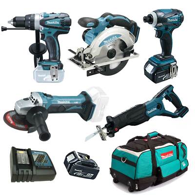 MAKITA Winkelschleifer DGA452 Combo Kit 18V - mit DHP458 DSS610 uvm. im Set +++