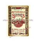 1912 E. J. Willis Co. Automobile Supplies new york city metal tin sign