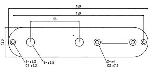 Real CARBON FIBER Control Plate fits Fender USA & Mex Telecaster/Tele Made n USA - Picture 5 of 12