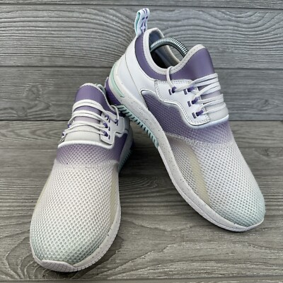 Cherokee Infinity Dart Minty Fade Women's 10 Nursing Shoes Sneakers White  Purple