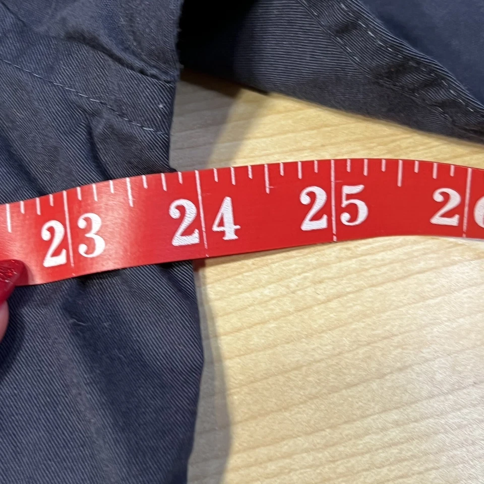 Dockers Button up Oxford Short Sleeved Dress Shirt - Navy Blue Large 16/16.5 - Image 3 of 4