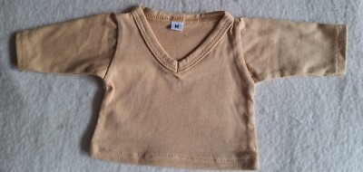 T-shirt, M, mustard, Pour Environ 30 - 35 cm bear, handmade