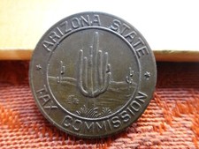 1937 Arizona Tax Token - Pictorial Tax Coin - State Tax Commision