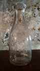 Vintage C.M.Rice One Quart Clear Glass Milk Bottle