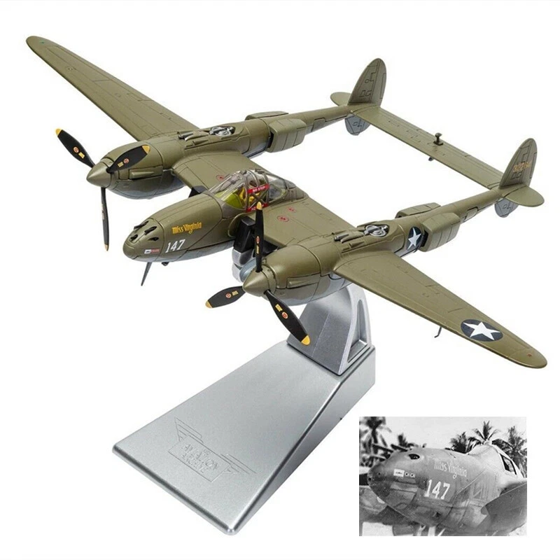 CORGI 1/72 World War II US P38G Lightning Fighter AA36615 Finished Model NEW - Image 3 of 4