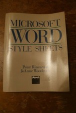 Microsoft Word Style Sheets manual guide book