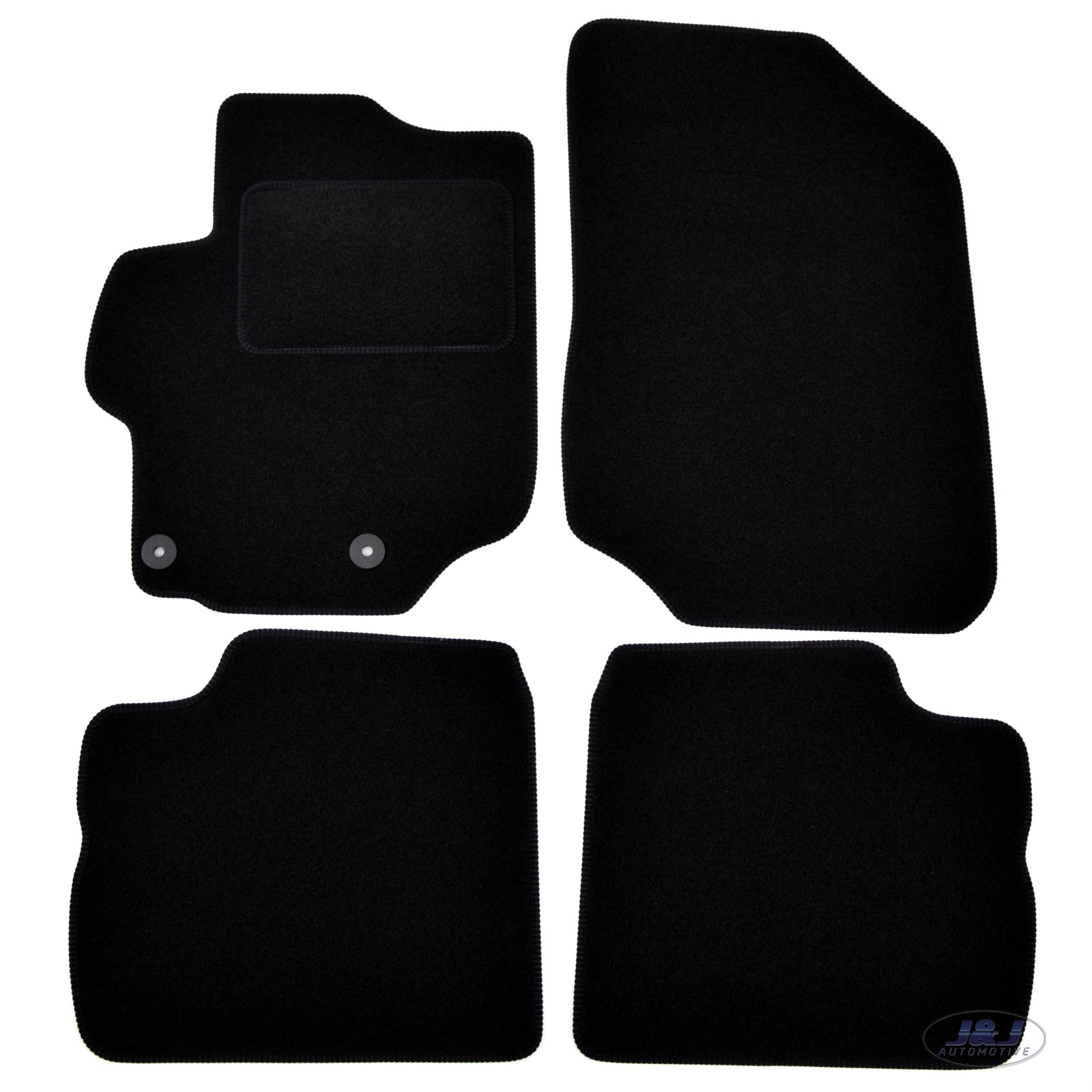 Tapis de sol velours Citroen C3 noir moquette auto sur mesure 4 pièces