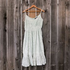 Anthropologie | Hemant & Nandita | Seagrass Velvet Dress | Size Small