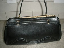 Vintage Black Handbag Purse EUC P5 