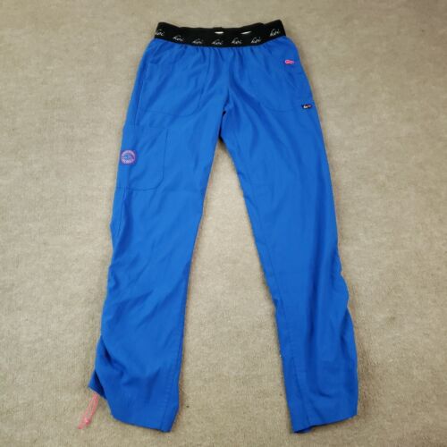 Koi Lite Scrub Pants Womens Small Regular Blue Slim Fit Stretch Nurse