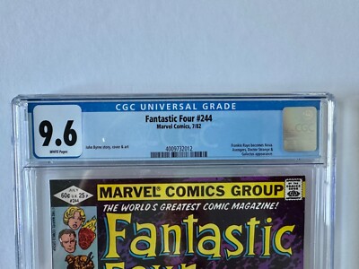 ファンタスティックフォー シング  スカイサイクル Fantastic Four 244 CGC 8.5 First Frankie Raye Nova White