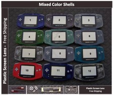 GBA Game Boy Advance Replacement Housing Shell Plastic Screen Mixed Colors