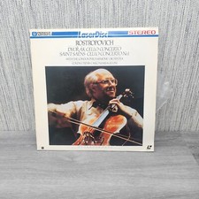 ROSTROPOVICH - DVORAK CELLO CONCERTO  SAINT-SAENS CELLO CONCERTO Laserdisc LD