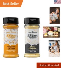 Delicious Gourmet Cheddar White Cheddar Popcorn Seasoning Variety Pack
