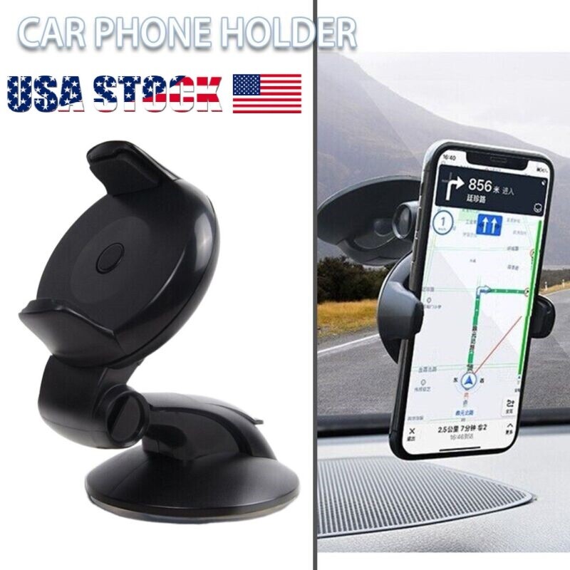 360° Adjustable Car Windshield Mount Holder Cradle For Universal Cell Phone USA