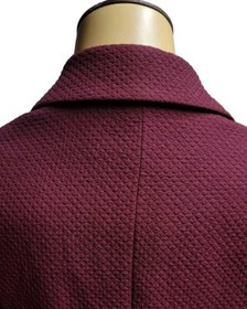 Anne Klein Two Piece Set Skirt Suit Size Petite 8P Laceup Corset Detail Wine