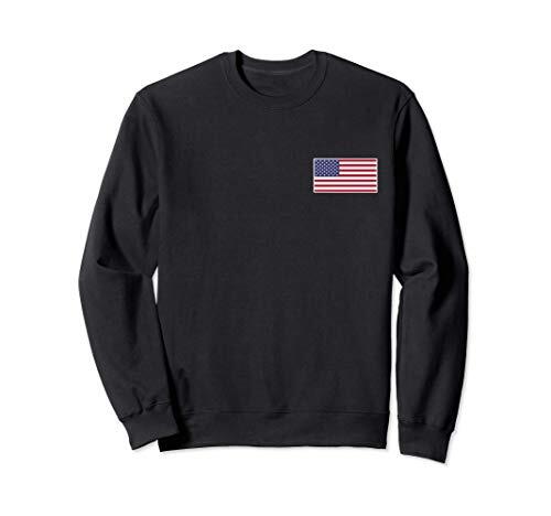 Felpa USA Flag Vintage - Abbigliamento Stati Uniti Uomo Donna Retrò