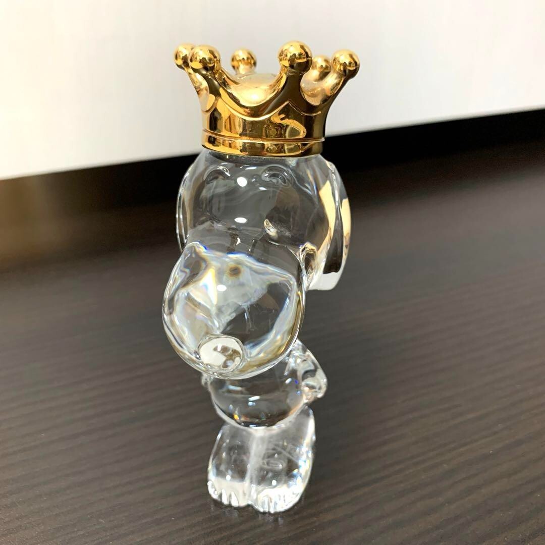 Baccarat Cystal Snoopy standing wearing a crown No box | eBay