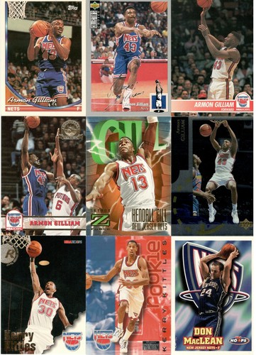 Lote de 59 tarjetas vintage de New Jersey Nets, Petrovic, Anderson, Williams, Coleman, más - Imagen 6 de 7