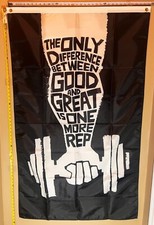 Motivational Flag FREE SHIPPING 8 Man Cave Work Hard Gym Dorm Beer Sign USA 3x5'