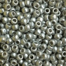 Pony Beads Silver Pearl Large Hole Beads Made in USA