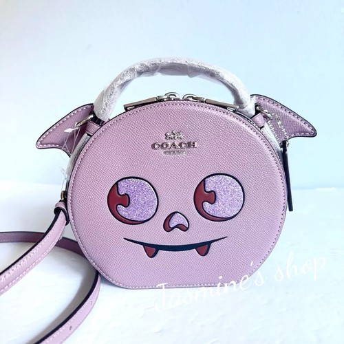 NWT Coach Canteen Crossbody Bag With Halloween Pumpkin/ghost/cat/bat 🎃💀 - Picture 14 of 44