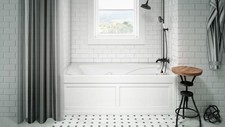 Jacuzzi Whirlpool Bath 72 x 32 - 3 sided tile...