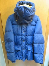 Vintage EDDIE BAUER Goose Down Expedition Puffer Jacket Parka Hooded Size L