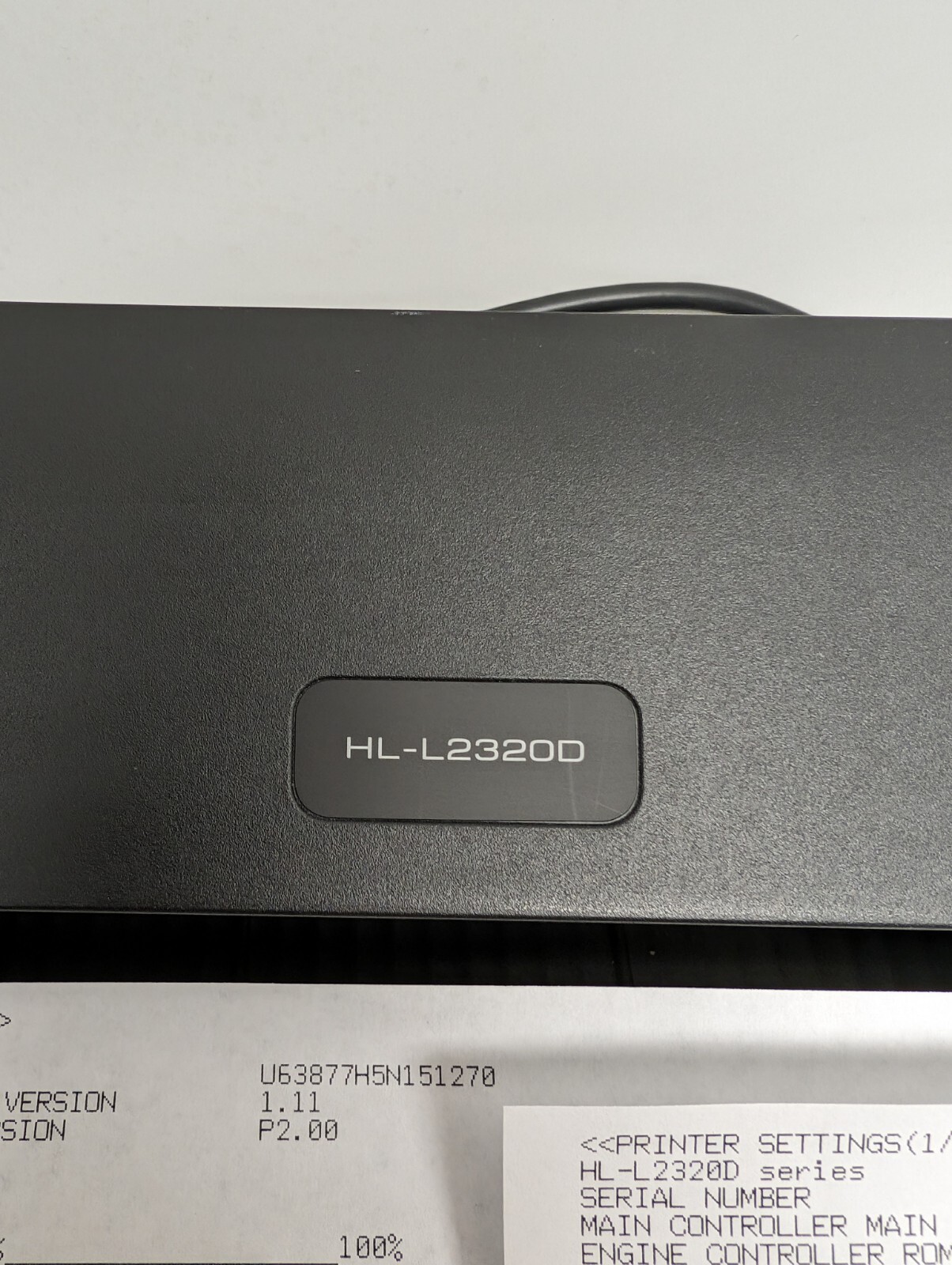 Brother HLL2320D Black And White Monochrome Laser Printer Duplex ONLY