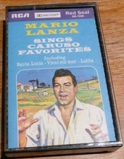 Mario Lanza Sings Caruso Favorites RCA Red Seal Cassette Tape
