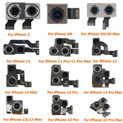Rear Back Camera Replacement For iPhone XR XS 11 12 13 14 15 16 Pro Max Plus Lot