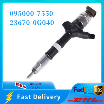 095000-7550 Common Rail Fuel Injector 23670-0G040 for Toyota Corolla Engine