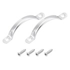 Stainless Steel Door Pull Handles, 2Pcs 78mm/3.07" Long Door Handle with Screws