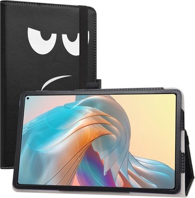 TABLET-HÜLLE FÜR CHUWI HIPAD PRO 10,8'''' ÖKO-LEDER SCHWARZ MIT MUSTER MIT STAND