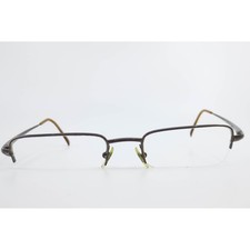 Ray-Ban RB6061 2511 Brown Metal Semi Rimless Eyeglass Frames 52-19-140 Italy