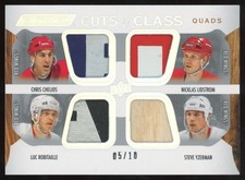 2024-25 UD Engrained Icons Cuts of Class Lidstrom/Chelios/Yzerman 05/10