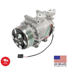 AC Compressor with Clutch Fits for Honda Fit 1.5L 2009-2013 Replaces 38810RP3305