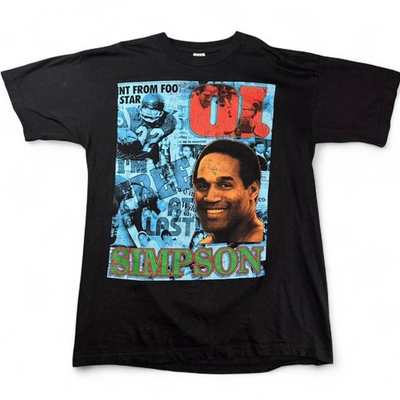 #ad VTG O.J. Simpson Would Not Could Not Did Not Rap Tee Shirt Size XXL DRYROT $99.99
