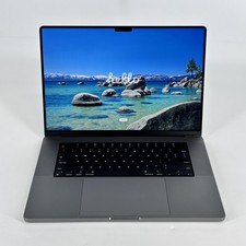MacBook Pro 16 Gray 2021 3.2GHz M1 Max 10-Core CPU 32-Core GPU 32GB 1TB SSD Good