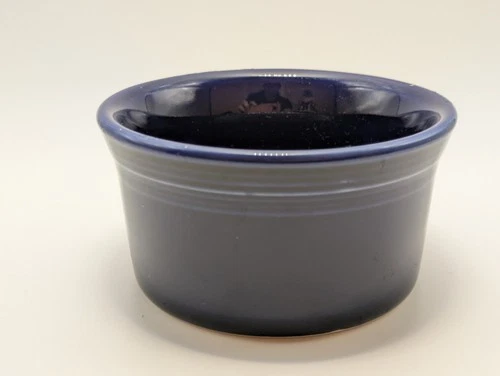 Fiestaware Cobalt Blue 8 oz Ramekin 4" Souffle Bowl Homer Laughlin USA Retired