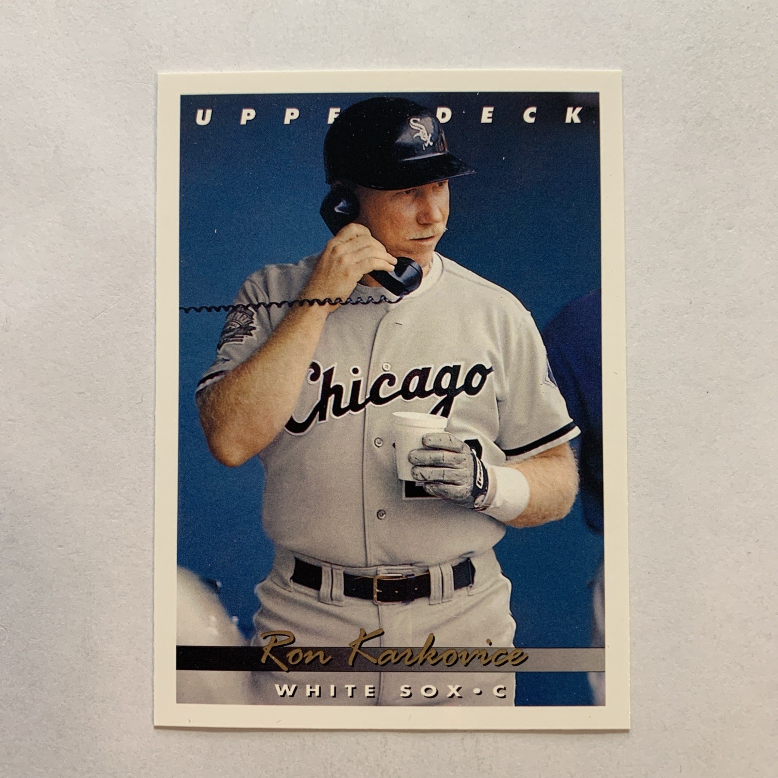 1993 Upper Deck Ron Karkovice #199 Chicago White Sox
