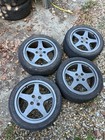 Alfa Romeo 155 Sportpack Speedline 16 Alloy Wheels 4x98 With Tyres 33 Sud Grey