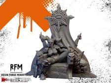 Chaos Pinup on Throne by Ghamak