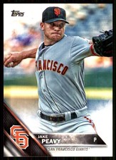 Jake Peavy 2016 Topps #320 Giants MLB READ FREE SHIPPING AutographDen