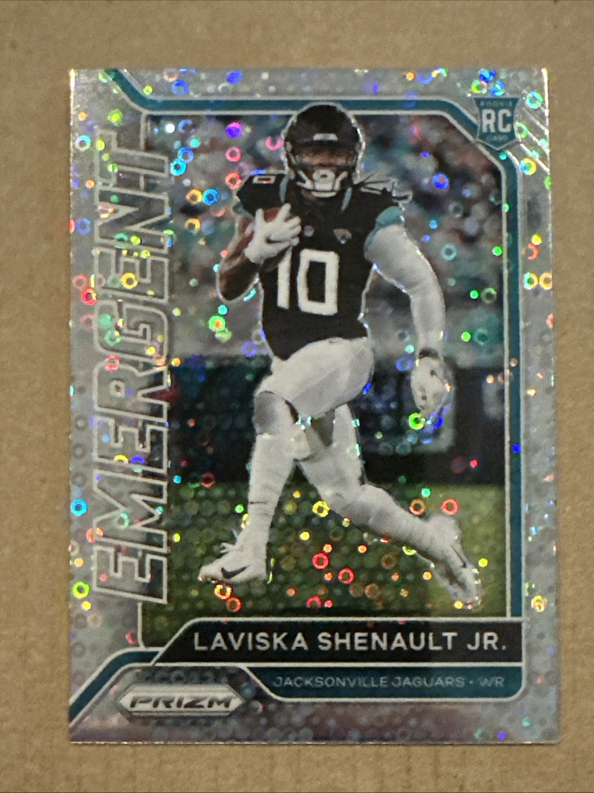 Laviska Shenault Jr. 2020 Prizm EMERGENT ROOKIE RC Disco Prizm #19 BUFFALOES