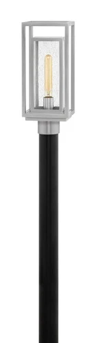 Satin Nickel LED Post Top  Pier Mount from the Republic Collection - Picture 2 of 2