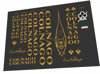 Colnago Classic Gold frame decal kit
